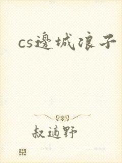 cs边城浪子