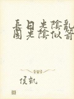 长日光阴乱作一团光阴似箭笔渺封面