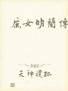 庶女明兰传封面