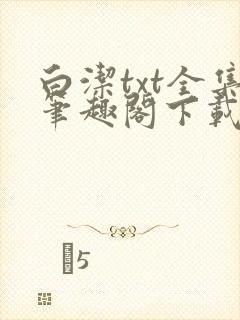 白洁txt全集笔趣阁下载