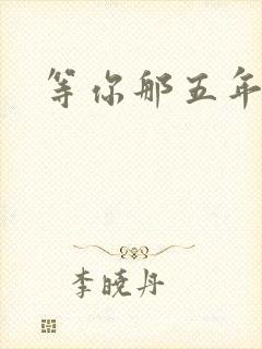 等你那五年