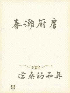 春潮厨房封面