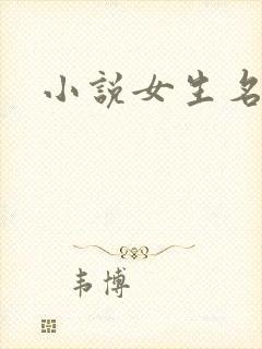 小说女生名字