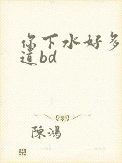 你下水好多下水道bd