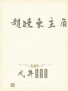 赵晓东主角小说