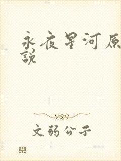 永夜星河原著小说封面
