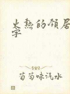 火热的领居中文字