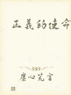 正义的使命小说
