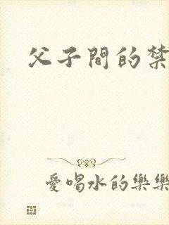 父子间的禁忌封面