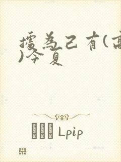 据为己有(高干)今夏封面