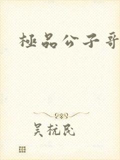 极品公子哥封面