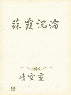 苏霞沉沦封面