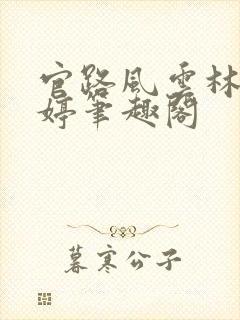 官路风云林海姜婷笔趣阁