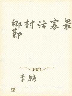 乡村活寡最新章节