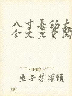 八寸长的大宝贝全文免费阅读