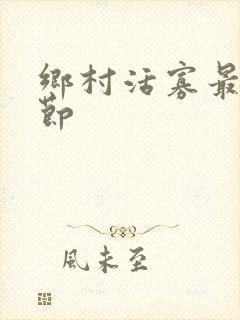 乡村活寡最新章节封面