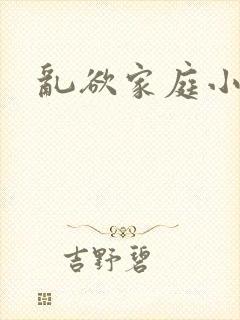 乱欲家庭小说封面