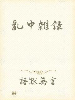 乱中杂录