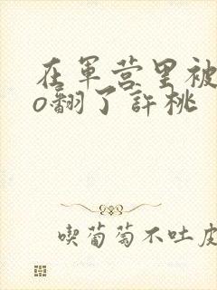 在军营里被cao翻了许桃