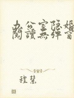办公室隐婚免费阅读无弹窗笔趣阁封面