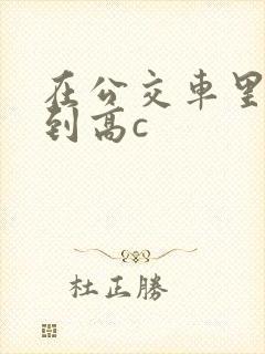 在公交车里c弄到高c封面