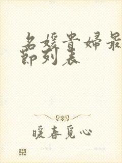 名媛贵妇最新章节列表