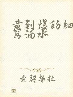 黄到爆的细节描写滴水封面