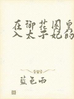 在御花园皇上进入太子妃的小说