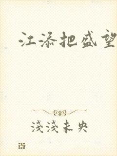 江添把盛望顶哭封面