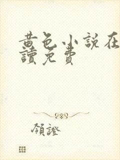 黄色小说在线阅读免费
