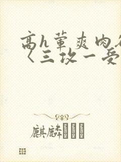 高h荤爽肉欲文〈三攻一受封面