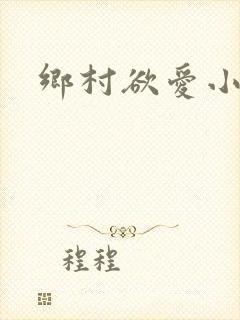 乡村欲爱小说封面