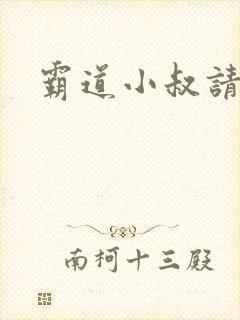 霸道小叔请轻撩