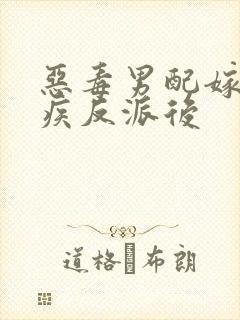 恶毒男配嫁给残疾反派后封面