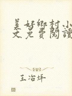 美好乡村小说全文免费阅读