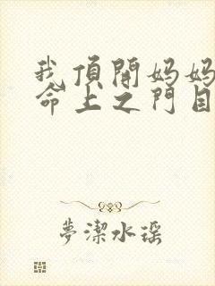 我顶开妈妈的生命上之门目录封面