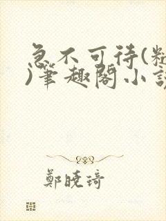 急不可待(糙汉)笔趣阁小说内容