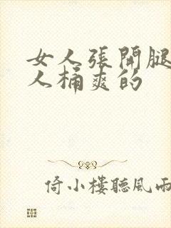 女人张开腿让男人桶爽的