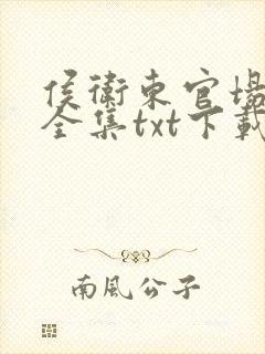 侯卫东官场笔记全集txt下载