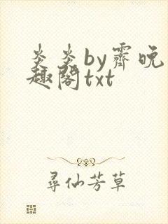 炎炎by霁晚笔趣阁txt
