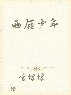西厢少年封面