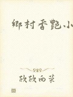 乡村香艳小说封面