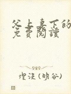 父上妻下的小说免费阅读