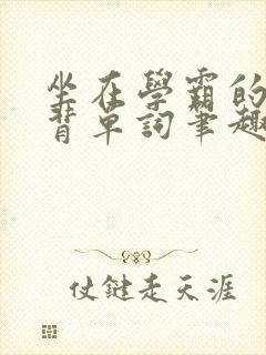 坐在学霸的鸡上背单词笔趣阁