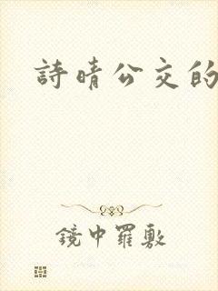 诗晴公交的小说