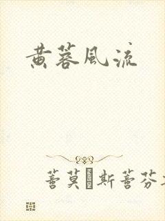 黄蓉风流封面