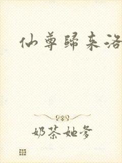 仙尊归来洛尘封面
