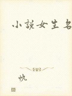 小说女生名字