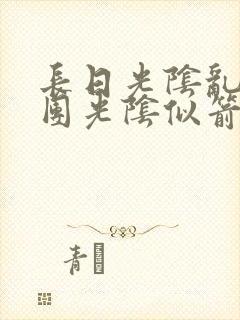 长日光阴乱作一团光阴似箭笔趣渺视频