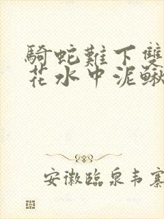骑蛇难下双金银花水中泥鳅